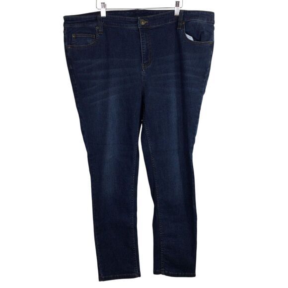 Matilda Jane Womens Hummingbird Skinny Jeans High Rise Embroidered Blue Size 20 - Picture 1 of 16